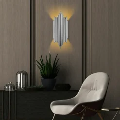 SFAX Appliques|Applique design noire, structure graphique en tubes