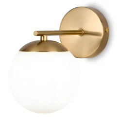 DELTONA Appliques|Applique globe style moderne – finition dorée