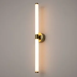 DELMAR Appliques|Applique moderne avec LED - tige noire et blanc