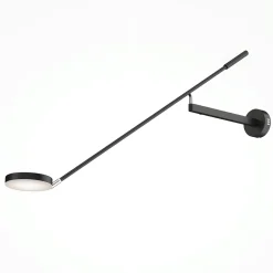 OCALA Appliques|Applique murale articulée LED – 1 lampe disque noire