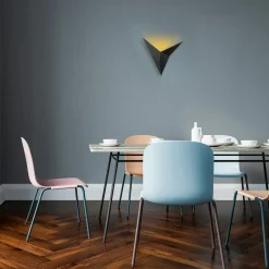 SFAX Appliques|Applique murale design blanche, origami triangulaire