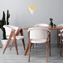 SFAX Appliques|Applique murale design noire, origami triangulaire