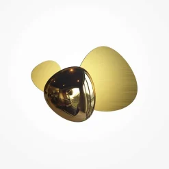 ELY Appliques|Applique murale moderne, galets dorés brillants et mats