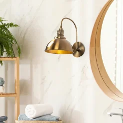 SILE Appliques|Applique murale vintage dorée, douille décorative