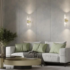 SOLANA Appliques|Applique rétro en verre ambré, forme sablier