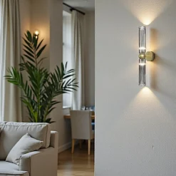 SOLANA Appliques|Applique rétro en verre ambré, forme sablier fin