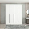 BYRON Armoires En Bois|Meubles De Chambre·Dressings|Armoire penderie blanche rainurée moderne H 210 cm