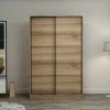 BYRON Armoires En Bois|Meubles De Chambre·Dressings|Armoire penderie portes coulissantes, effet bois