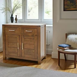 Attan Buffets Contemporains|Buffets Contemporains|Bahut bas moderne hévéa 100x90cm