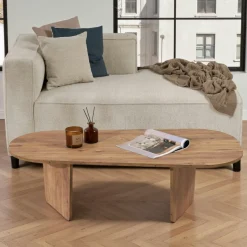 MARFA Meubles Tv En Bois|Banc TV moderne avec rangement - effet marbre