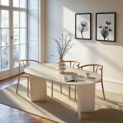 MARFA Meubles Tv En Bois|Banc TV moderne blanc avec rangement - effet laque