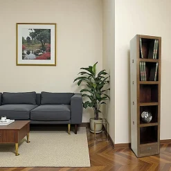 Tessa Meubles De Salon·Colonnes De Rangement|Meubles De Rangement·Colonnes De Rangement|Bibliothèque colonne hévéa H196cm