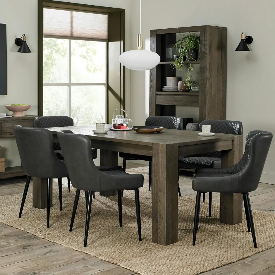 ALLEN Vaisseliers En Chêne|Vaisseliers En Chêne|Bibliothèque étagère en bois de chêne fumé