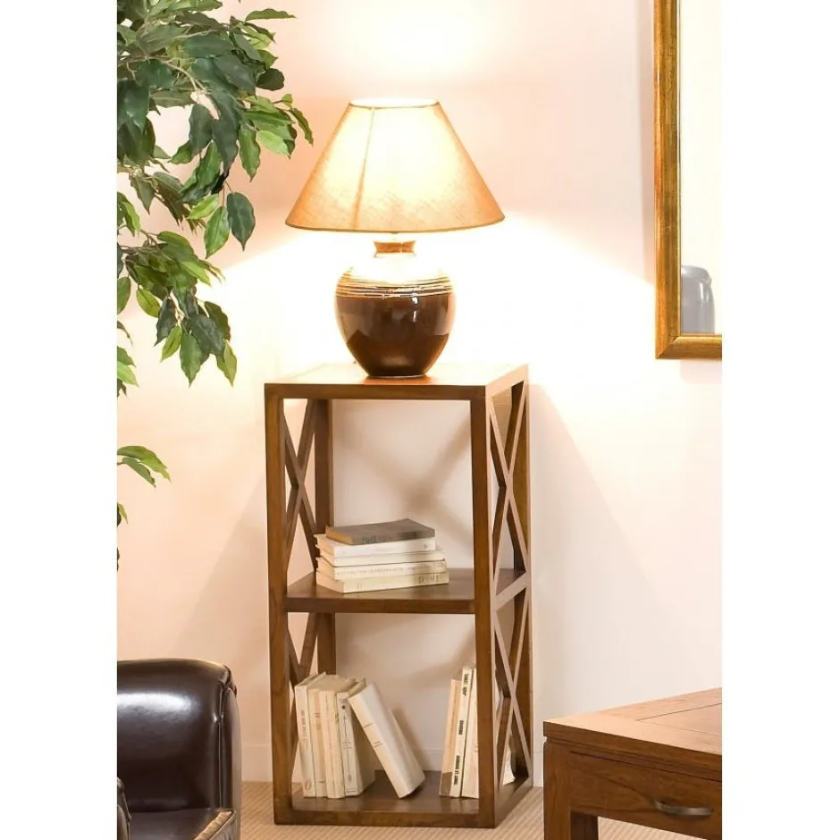 Maori Bibliothèques En Bois|Bibliothèques En Bois|Bibliothèque étagère hévéa 94,5x42x175cm