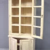 Tradition Bibliothèques En Bois|Bibliothèques En Bois|Bibliothèque vitrée 4 portes hévéa 90x45x205cm