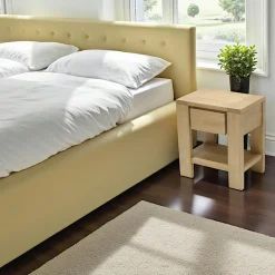 Olga Bouts De Canapé En Bois|Bout de canapé / Chevet Hévéa 1 tiroir 45x30x50cm