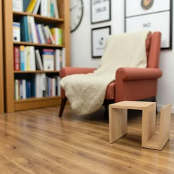 Baltic Bouts De Canapé En Bois|Bout de Canapé / Range Magazines Hévéa 58x42x42cm