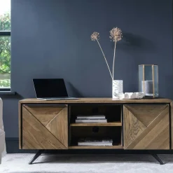 OTTAWA Univers Déco·Design Contemporain|Bout de canapé design en céramique blanche marbrée