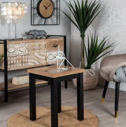 Atelier Bouts De Canapé En Métal|Bouts De Canapé En Bois|Bout de canapé en bois et verre