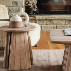 NELSON Bouts De Canapé En Bois|Bout de canapé en bois recyclé FSC