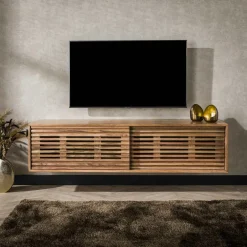 Melbourne Bouts De Canapé En Bois|Bout de canapé rond forme organique en bois d'acacia massif