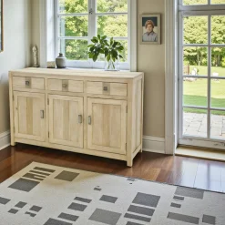 Gala Buffets Bas|Buffet Bas|Buffet 3 portes exotique hévéa 147cm