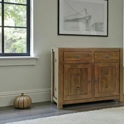 Tessa Buffets Bas|Buffet Bas|Buffet 2 portes hévéa 110x45x90cm