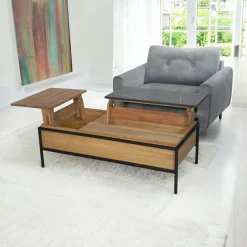 Caravelle Buffets Industriels|Buffets Industriels|Buffet bois recyclé 4 tiroirs bois recyclé 2 portes métalliques 160x45x90cm