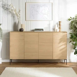 MAYENCE Buffets Contemporains|Buffets Contemporains|Buffet contemporain 2 portes bois couleur naturelle