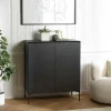 MAYENCE Buffets Contemporains|Buffets Contemporains|Buffet contemporain 2 portes bois couleur noire