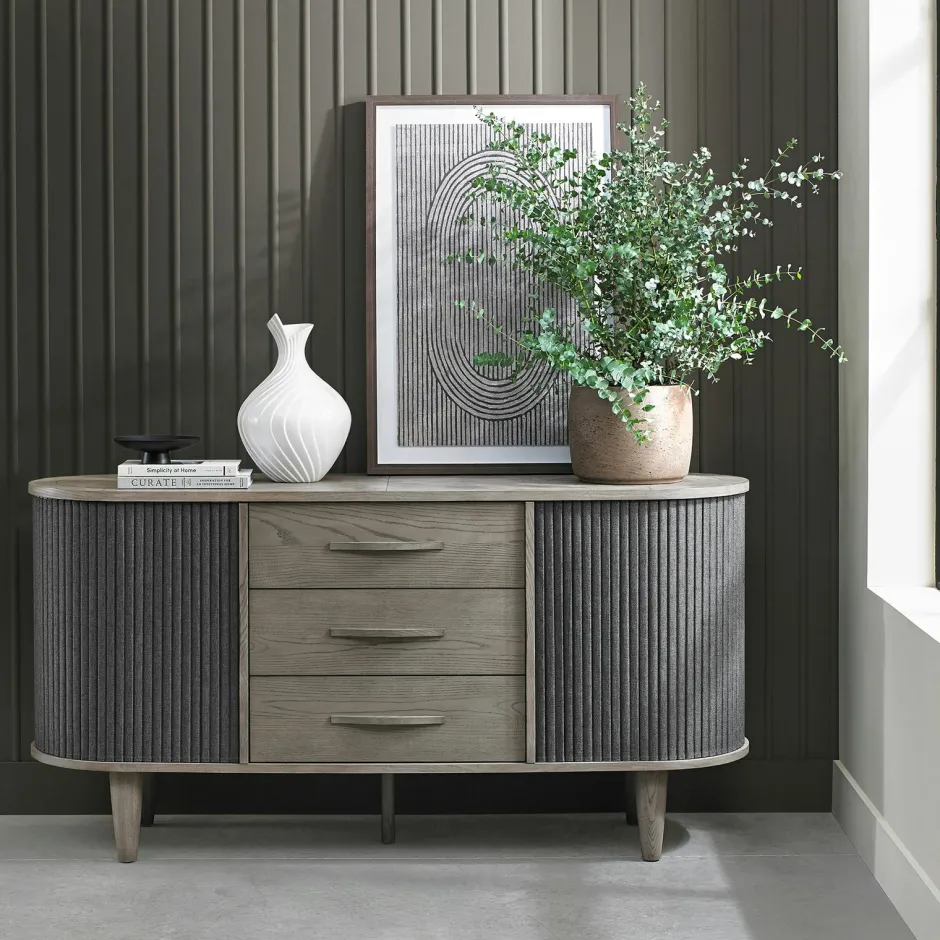 HOUSTON Buffets Contemporains|Buffets Contemporains|Buffet en bois avec accordéon 165 cm