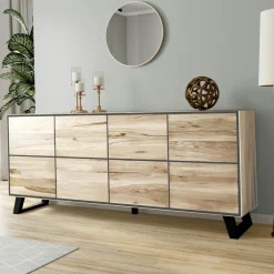 PALERME Buffets Contemporains|Buffets Contemporains|Buffet en bois de chêne blanc