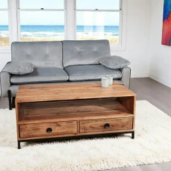 CANBERRA Buffets Industriels|Buffets Industriels|Buffet en bois recyclé 150 cm