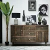 ADÉLAÏDE Univers Déco·Vintage|Buffets Vintage|Buffet en bois recyclé piètement effet laiton vieilli