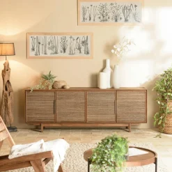 Swing Buffets En Bois|Buffets En Bois|Buffet enfilade 150 cm en teck recyclé 4 tiroirs