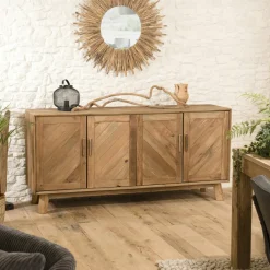 DENVER Univers Déco·Maison De Campagne|Buffets Contemporains|Buffet enfilade en bois de pin recyclé