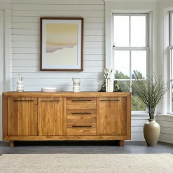 KERALA Buffets Scandinaves|Buffets Scandinaves|Buffet enfilade en teck recyclé naturel