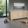 Attan Buffets Contemporains|Buffets Contemporains|Buffet Enfilade Hévéa 2 portes, 3 tiroirs 190x45x85cm