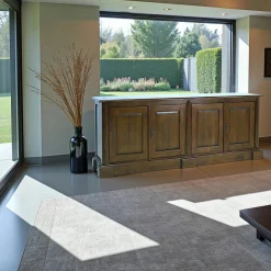 Tradition Buffets En Bois|Buffets En Bois|Buffet Enfilade Hévéa 4 portes 200x45x80cm