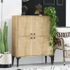 JENA Buffets Contemporains|Buffets Contemporains|Buffet haut moderne effet bois clair - 4 portes