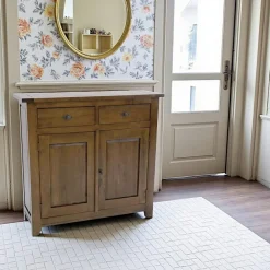 Tradition Buffets En Bois|Buffets En Bois|Buffet Hévéa 2 portes, 2 tiroirs 95x32x90cm