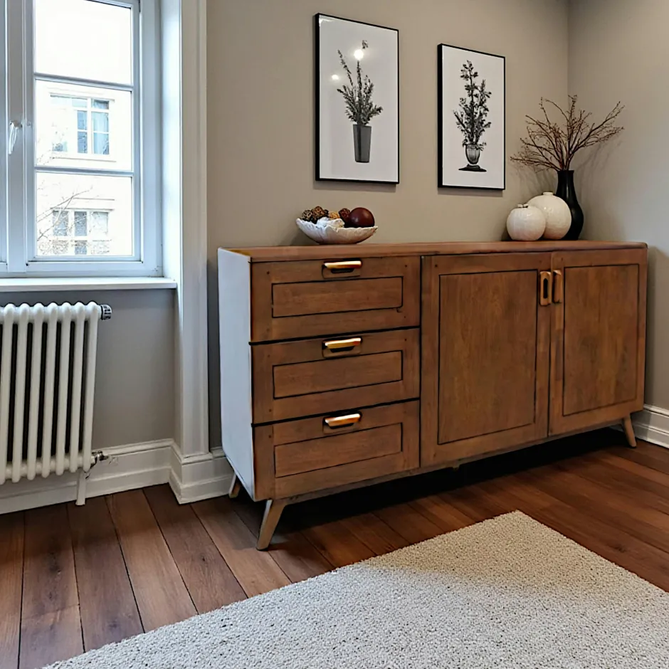 Sixties Buffets Vintage|Buffets Vintage|Buffet vintage hévéa massif 160cm