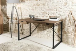 Swing Bureaux En Bois|Bureau industriel teck recyclé