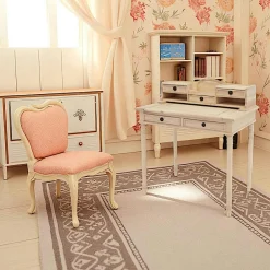 Tradition Bureaux En Bois|Bureau secrétaire ancien hévéa massif 85cm