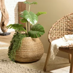Swing Caches-Pots|Cache pot en chanvre tressé naturel 60 cm