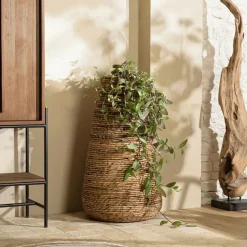 Swing Caches-Pots|Cache pot en chanvre tressé naturel 60 cm