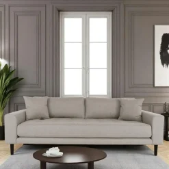 AMSTERDAM Canapés En Tissu|Canapé 2 places 1/2 bleu nuit - velours,