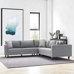 CORTONA Canapés 2 Places|Canapés En Tissu|Canapé 2 places anthracite - pieds droits