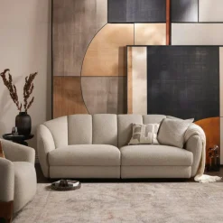 HANOI Canapés En Tissu|Canapés 3 Places|Canapé 2 places blanc beige en tissu