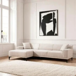 ORSAY Canapés En Tissu|Canapés 2 Places|Canapé 2 places brun taupe - accoudoirs larges